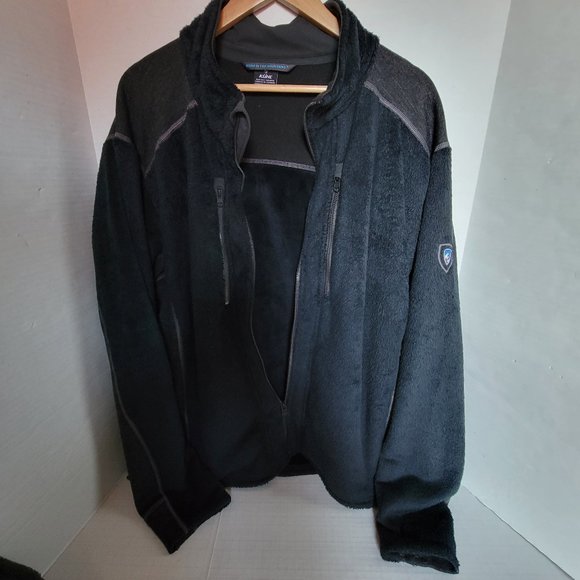 Kuhl Jackets & Coats Kuhl Mens Black Gray Inerceptr Fz Full Zipper